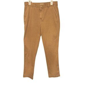 Coldwater Creek Natural Fit Brown Cotton Stretch Waist Women's Pants Size 10